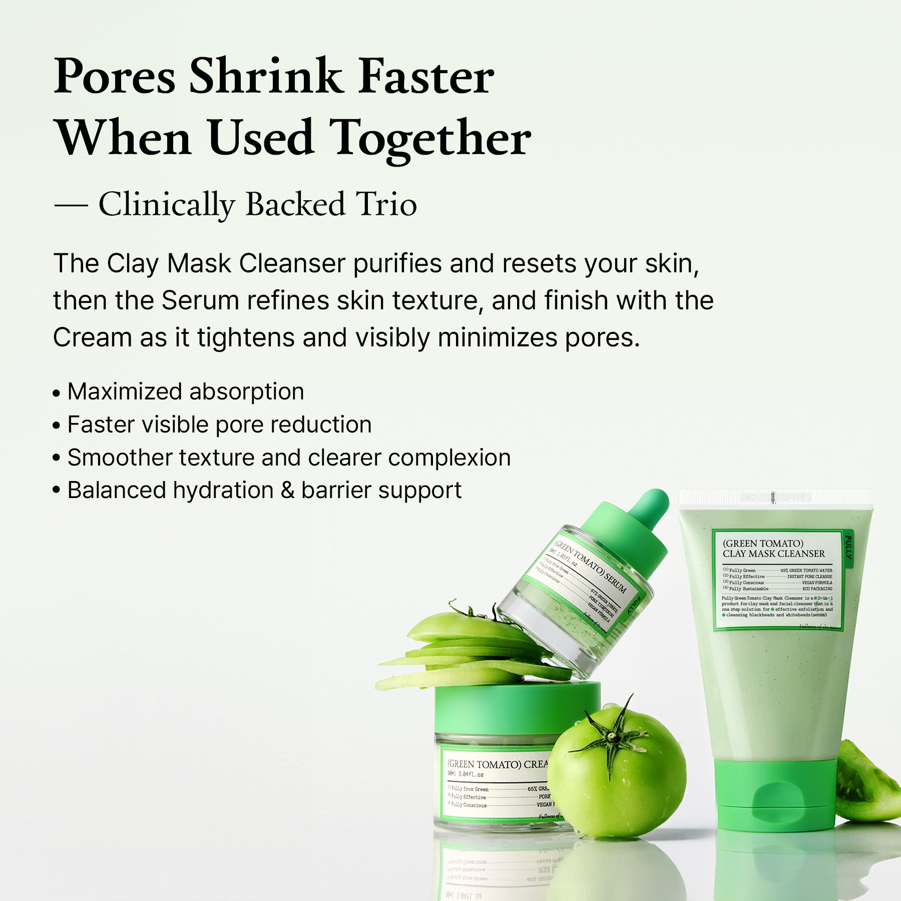 (Green Tomato) Pore Reset Trio