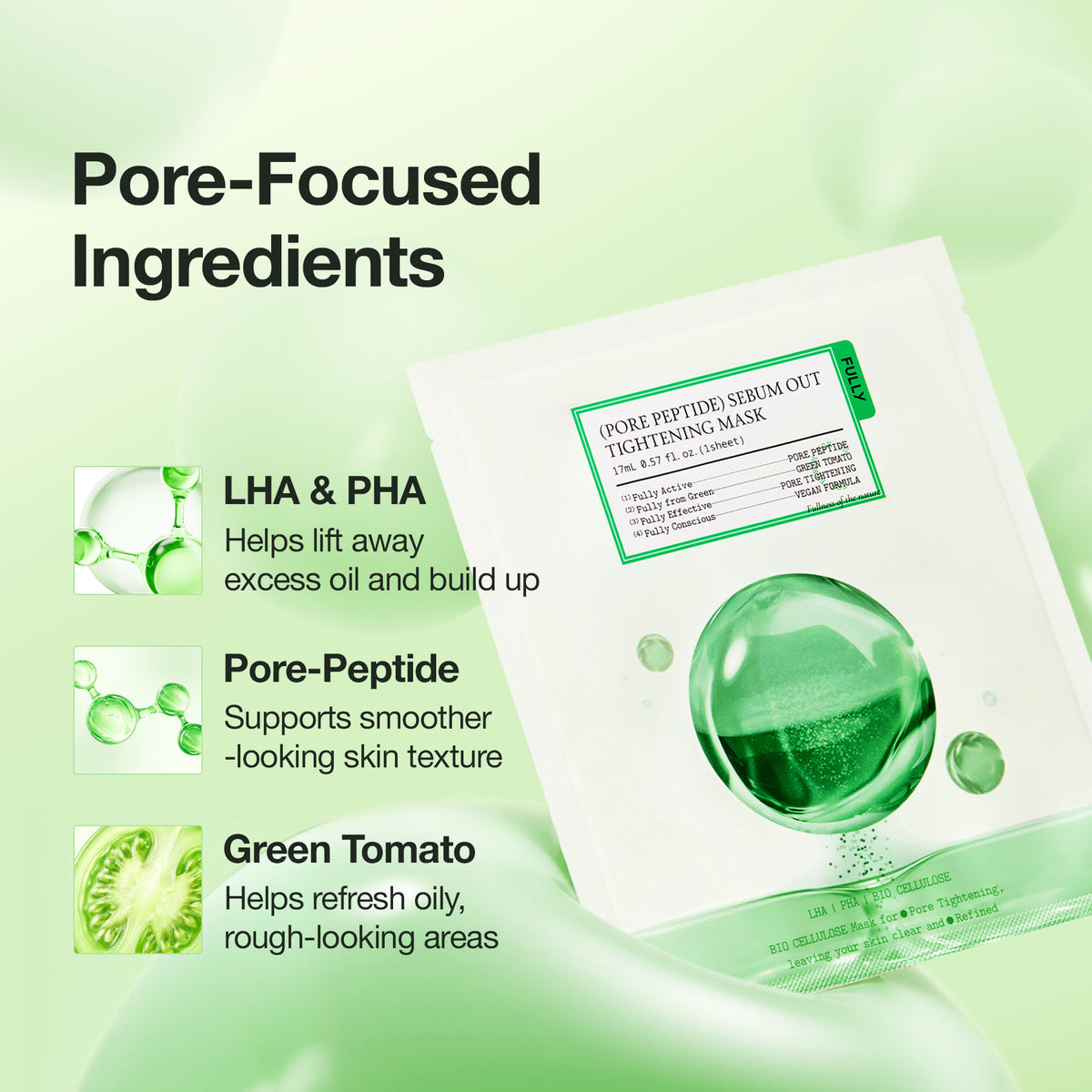 (Pore Peptide) Sebum Out Tightening Mask