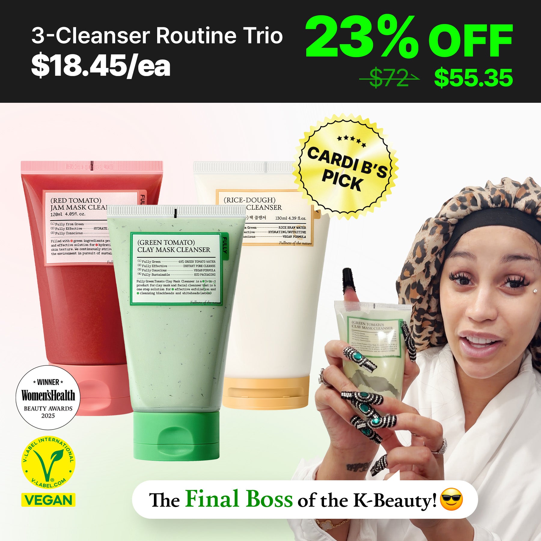 FULLY 3-Cleanser Routine Trio | 3 Different Formulas