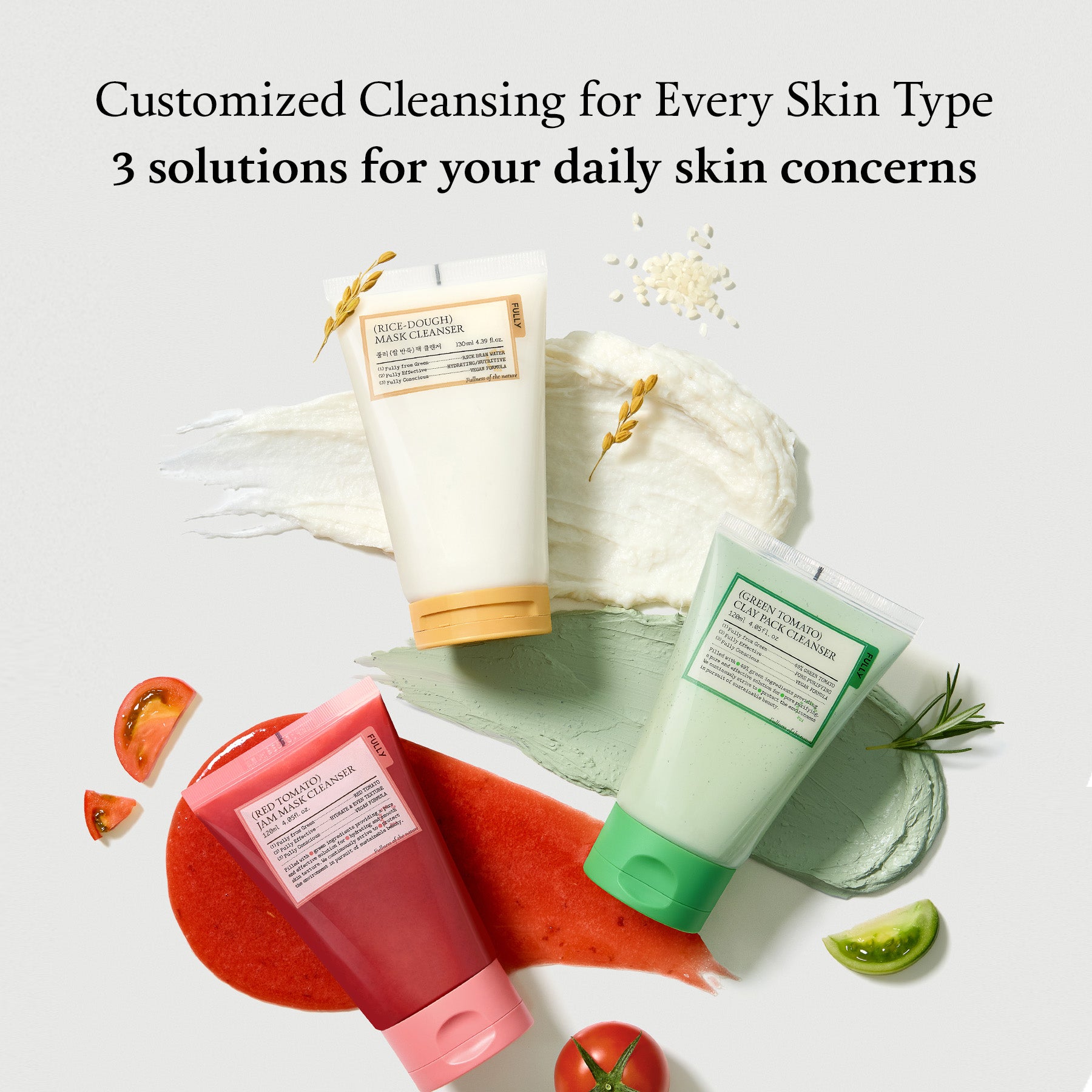 FULLY 3-Cleanser Routine Trio | 3 Different Formulas
