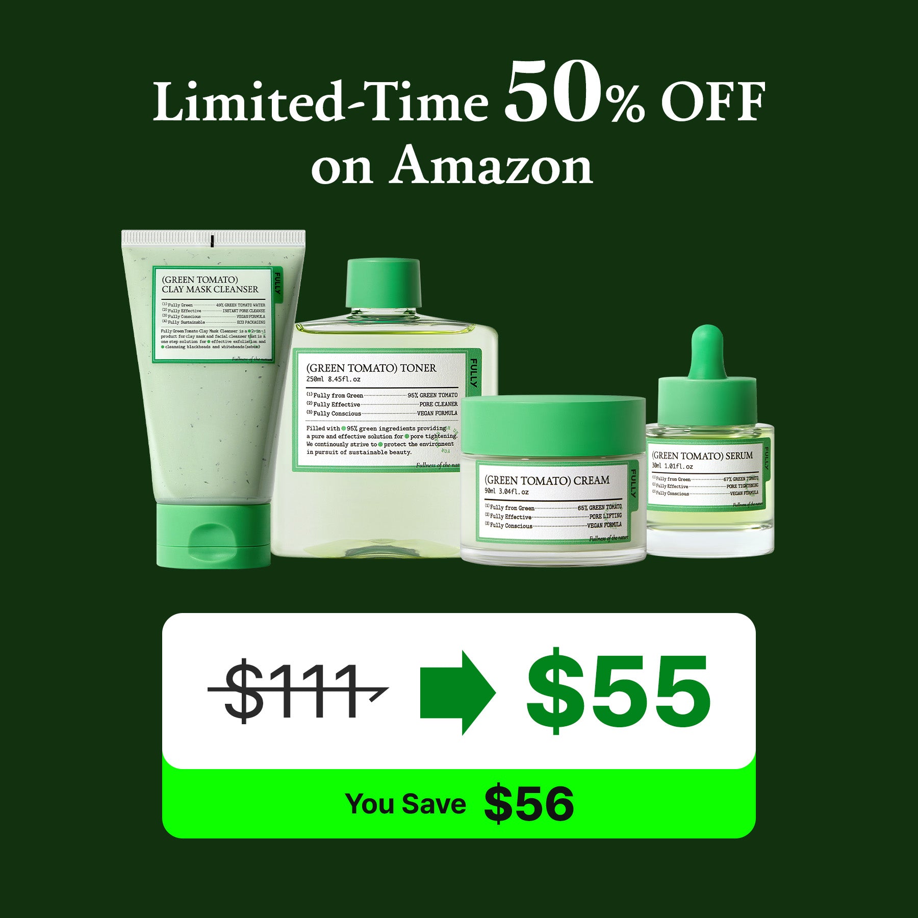[Amazon] Green Tomato 4-Step Set