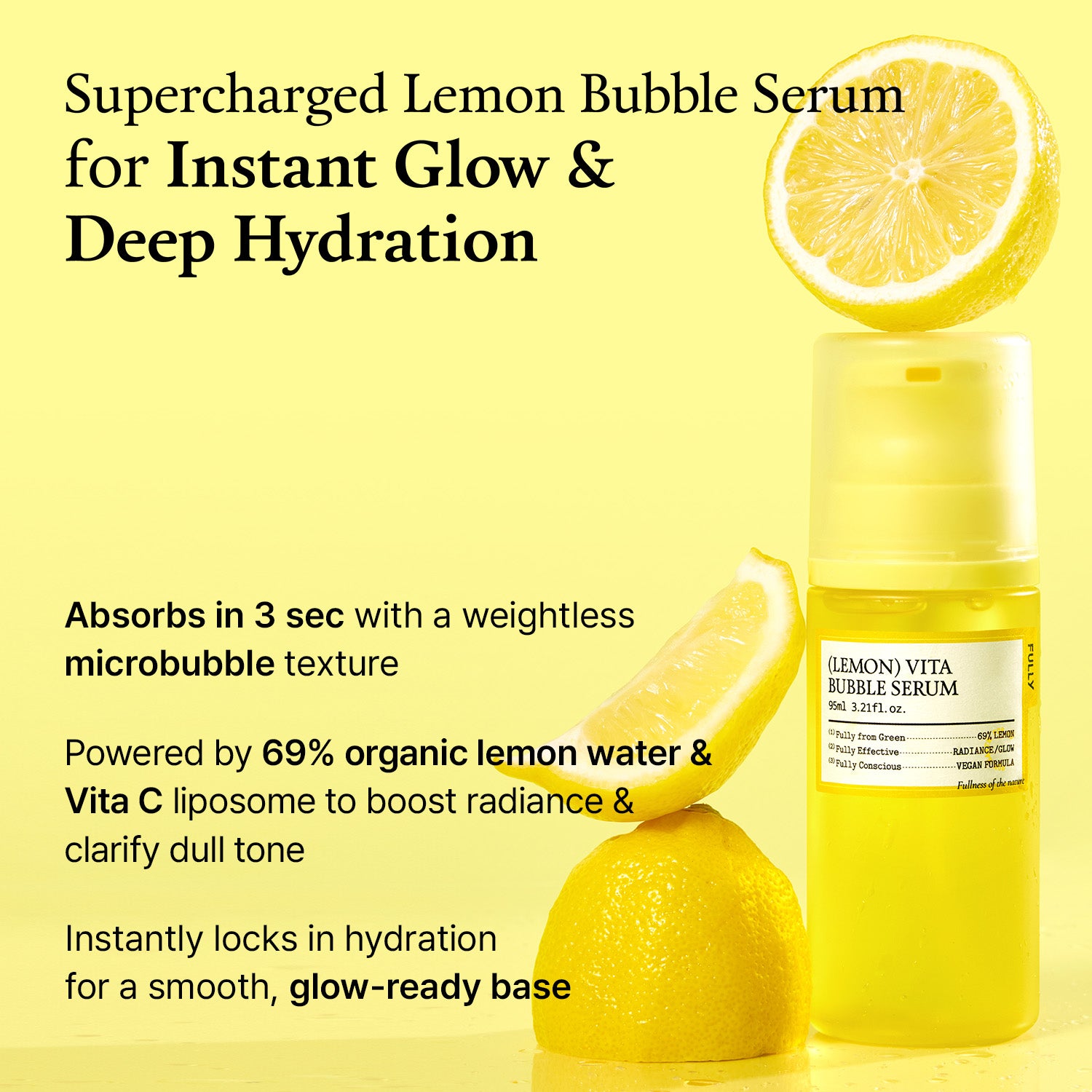 Lemon) Vita Bubble Serum | Hydration & Tone Correction