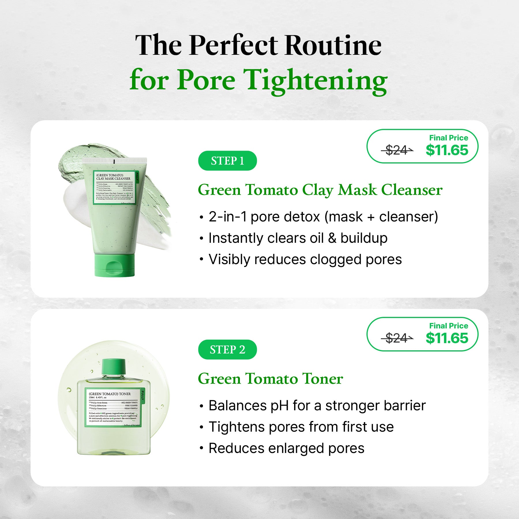 (Green Tomato) Pore-fection Set