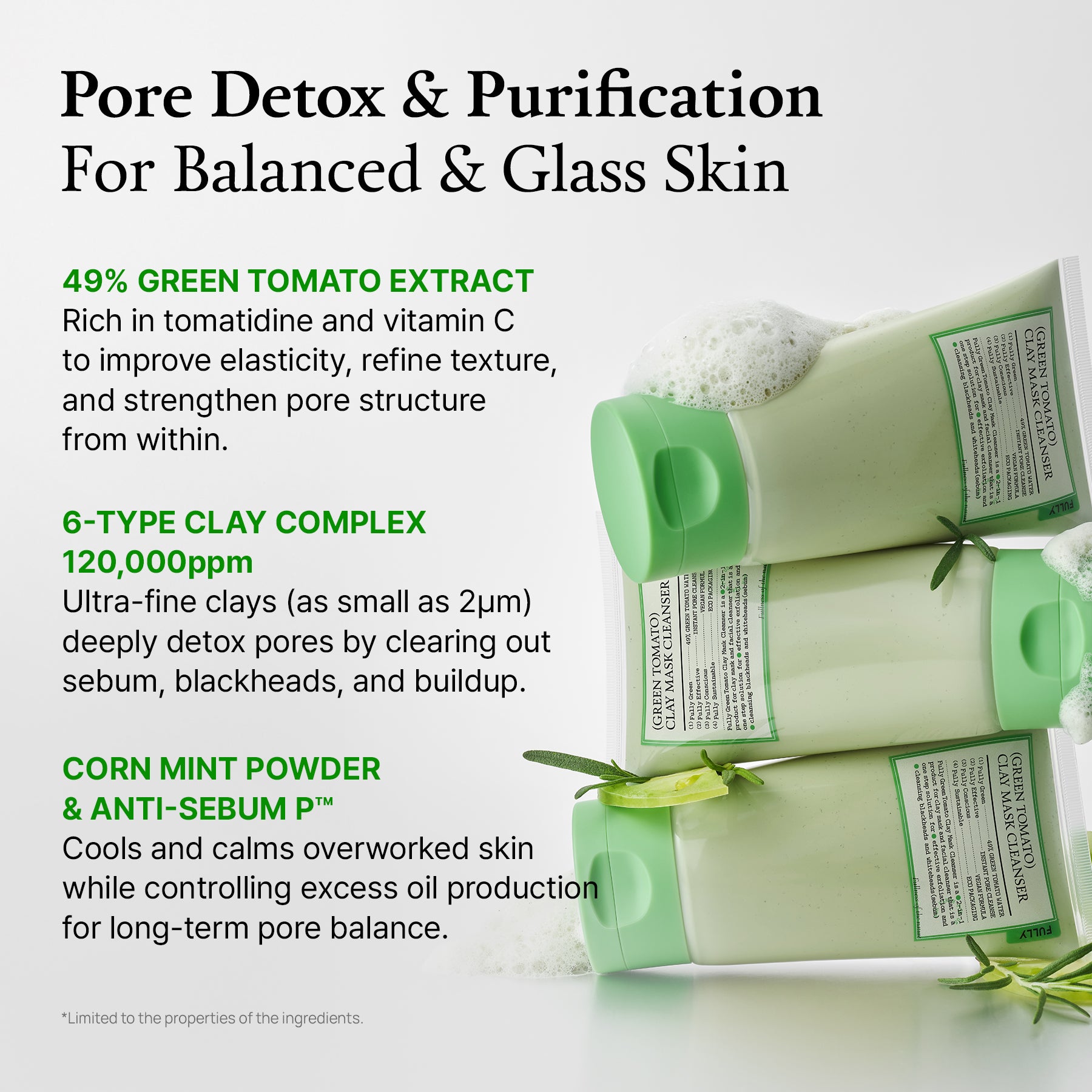 (Green Tomato) Clay Mask Cleanser