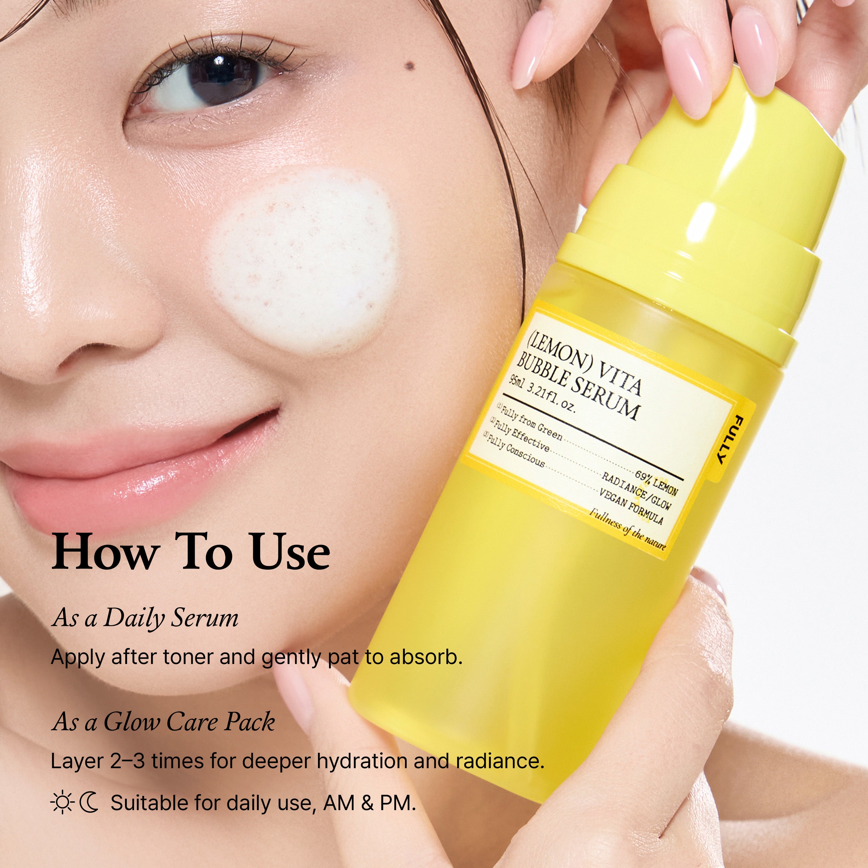 Lemon) Vita Bubble Serum | Hydration & Tone Correction