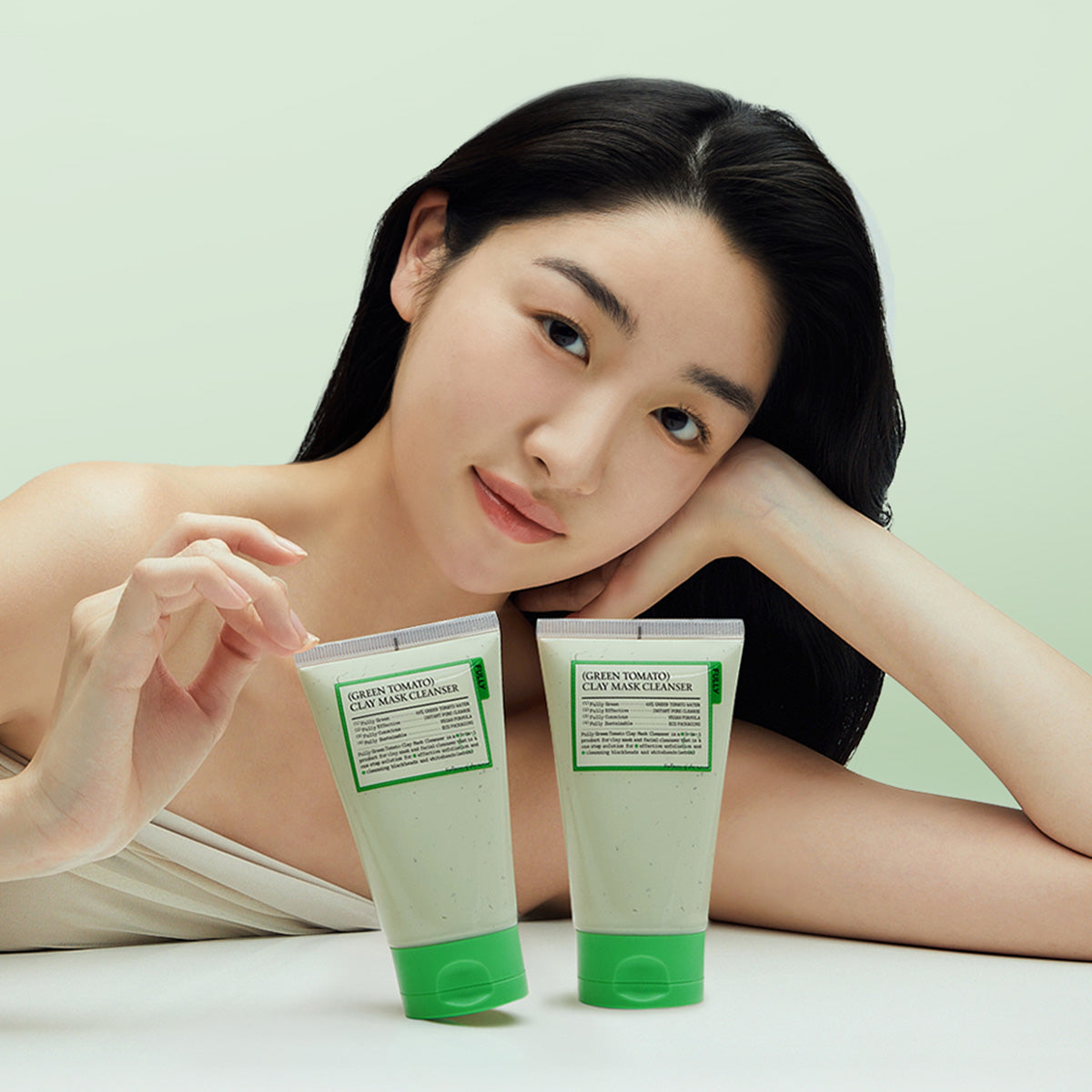 (Green Tomato) Clay Mask Cleanser Duo