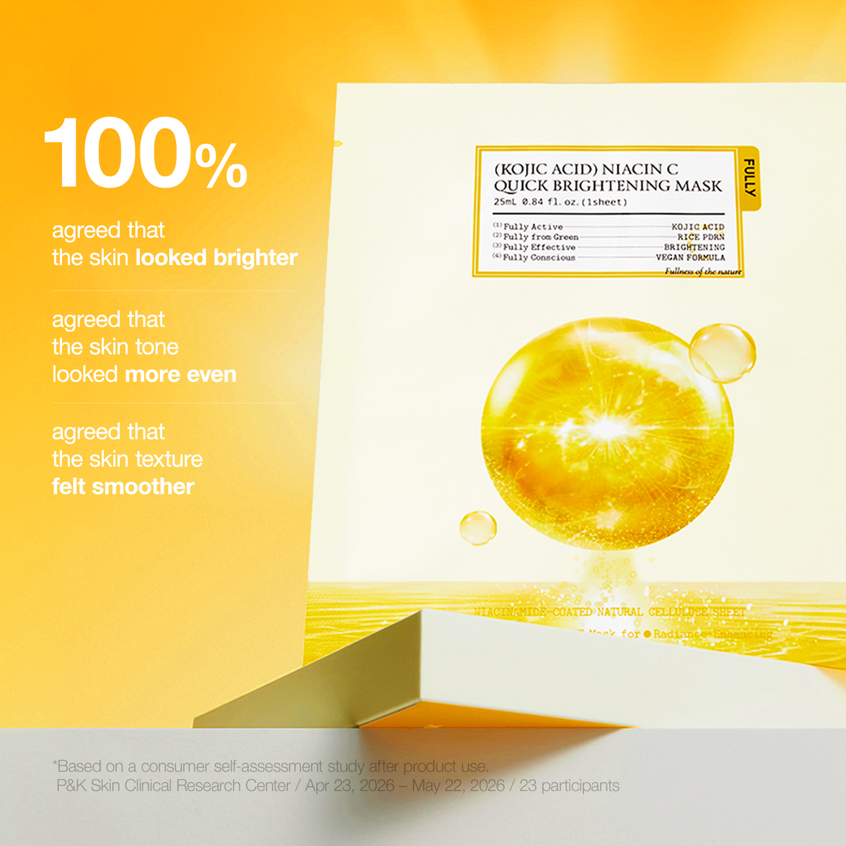 (Amazon) Kojic Acid Niacin C Quick Brightening Mask