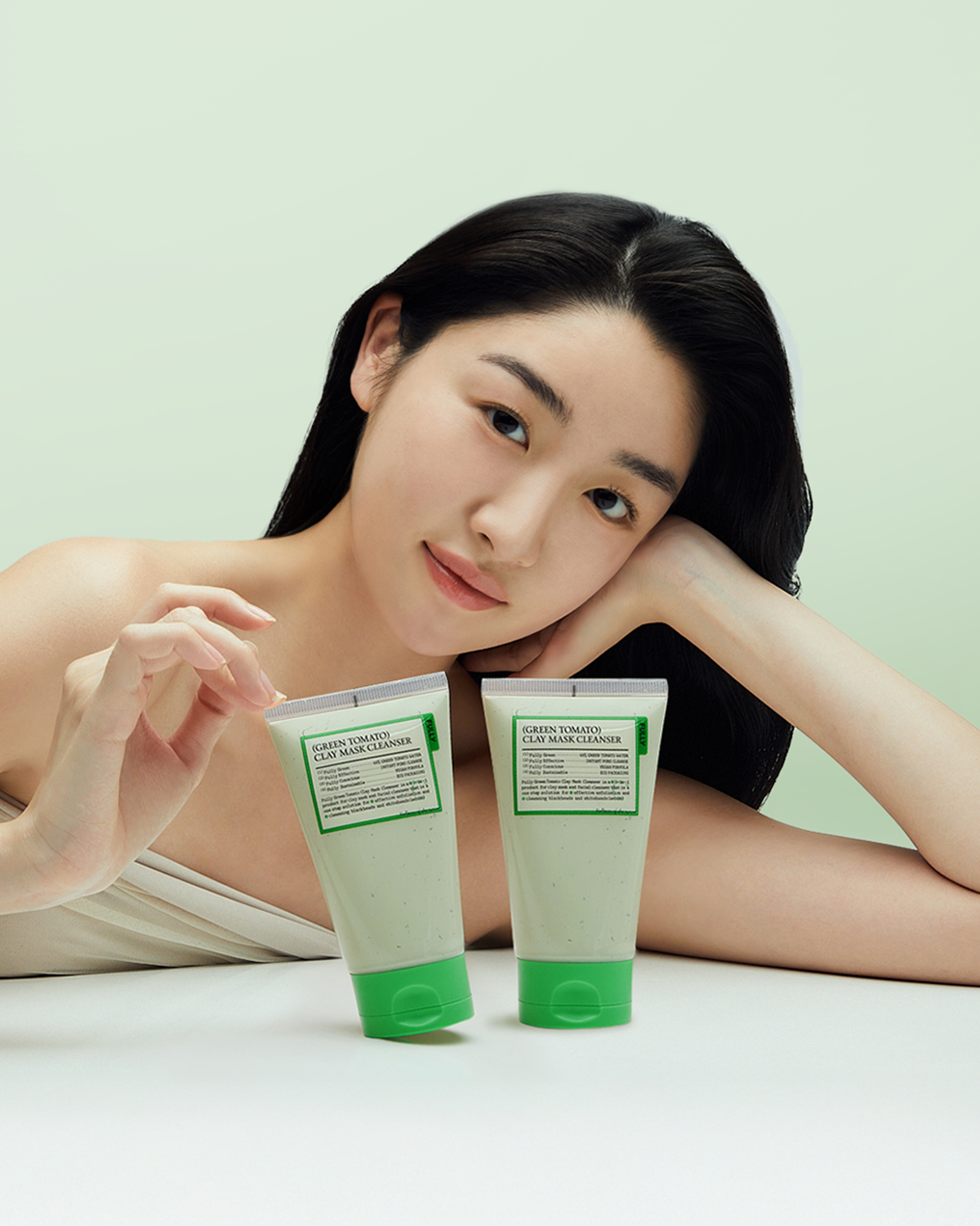 (Green Tomato) Clay Mask Cleanser Duo