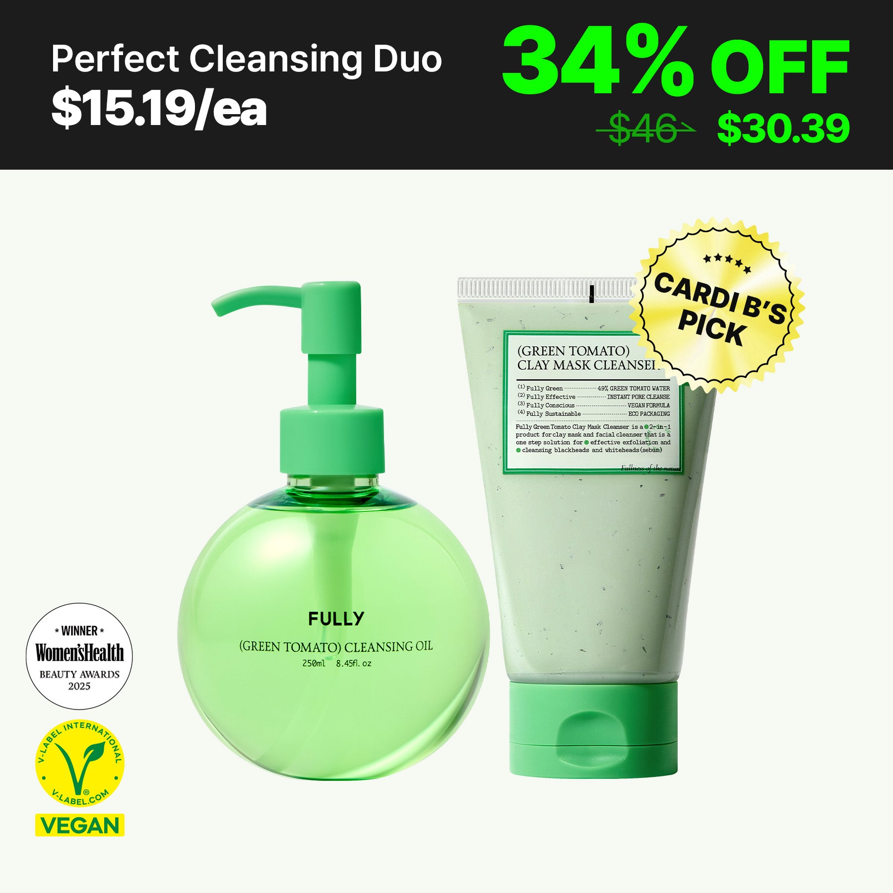 (Green Tomato) Perfect Cleansing Duo